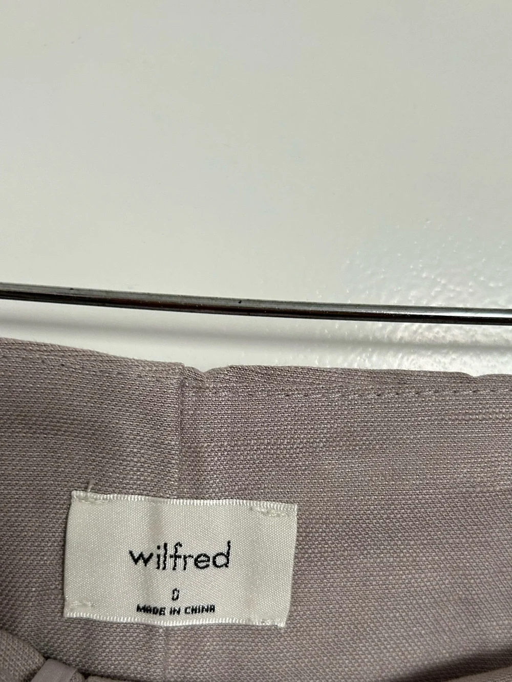 Aritzia Wilfred Jallade Wide Leg Linen Trouser Pants Size 0 Chic Preppy Academia